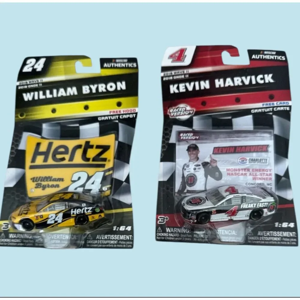 NASCAR Authentics 1:64 Set Byron 24 Hertz Harvick 4 Freaky Fast